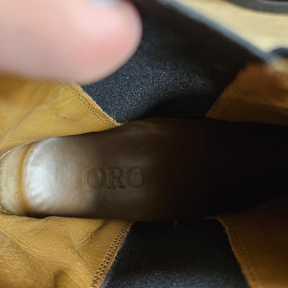 ORO Los Angeles The Alicante Crepe Calf Suede Leather Chelsea Boots Black Sz 10 main image 5